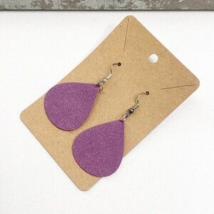 Teardrop hand made earrings